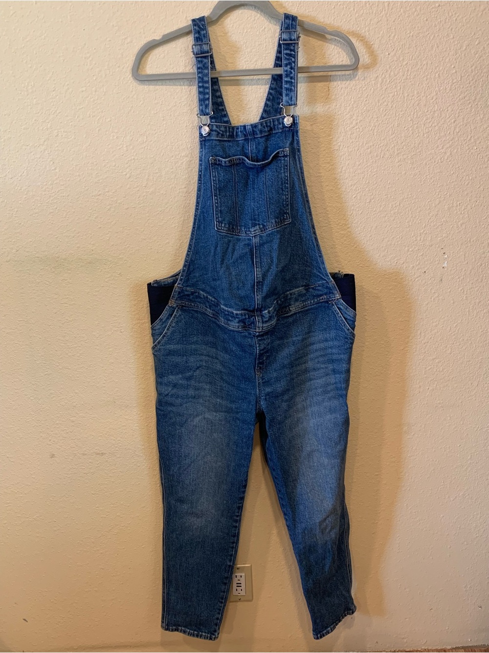 Old Navy Blue Denim Maternity Overalls